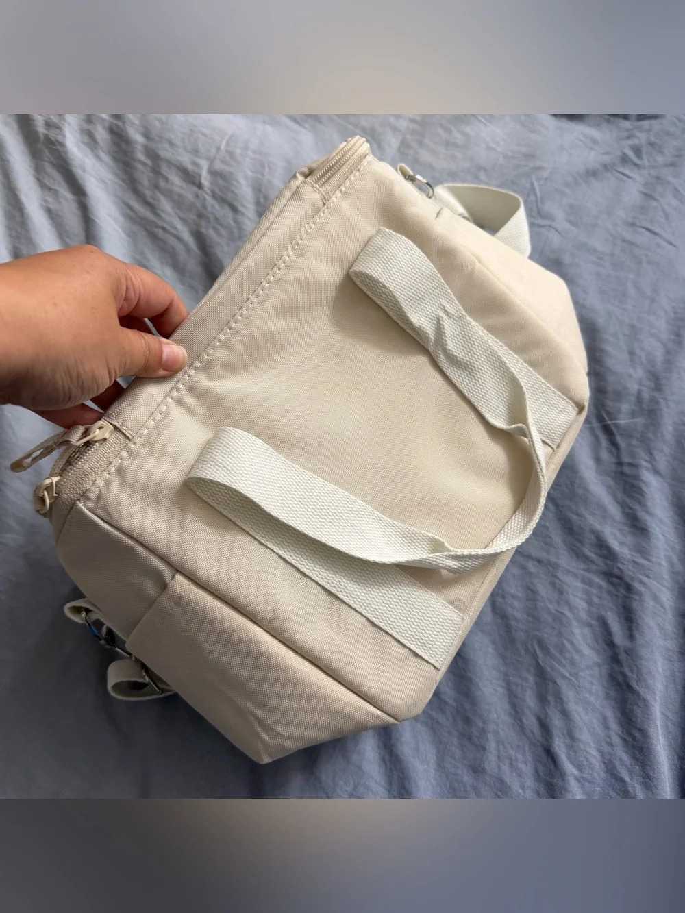 Limited Edition Nespresso Cream Insulated Cooler Travel Tote with long strap